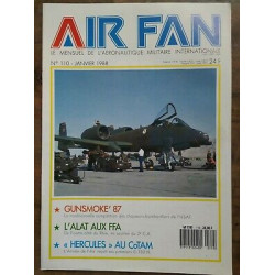 Air Fan Le Mensuel de L'aeronautique Militaire Nº 110 Janvier 1988