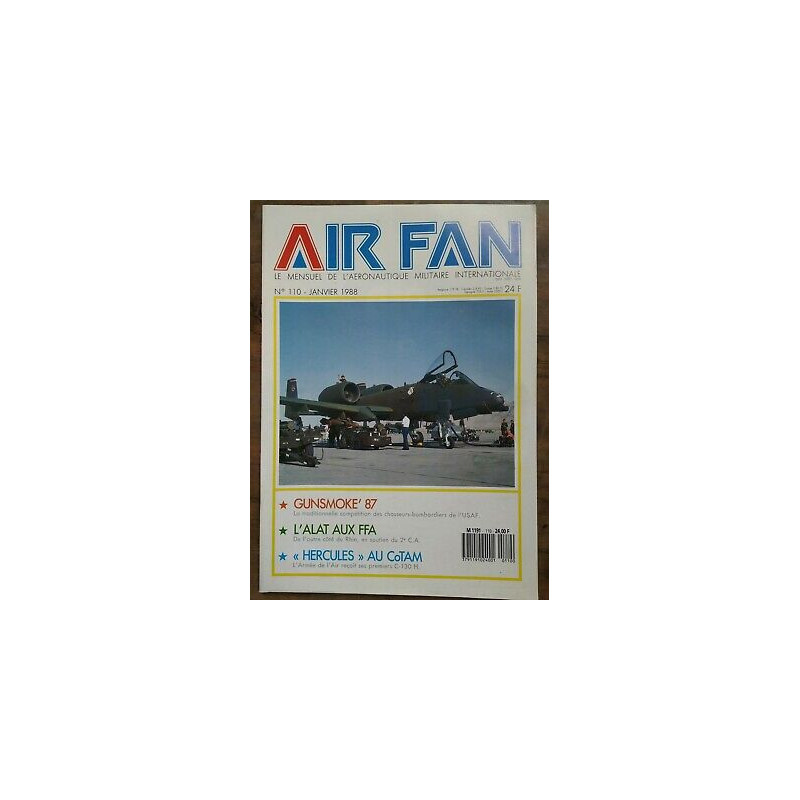 Air Fan Le Mensuel de L'aeronautique Militaire Nº 110 Janvier 1988