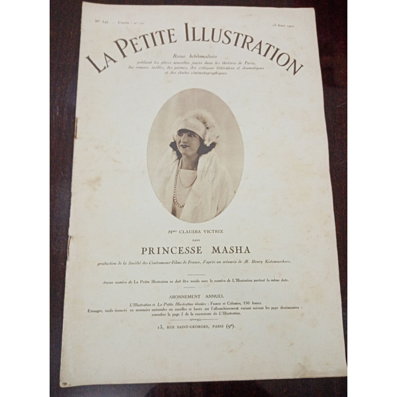 La petite Illustration N° 10. La princesse Masha