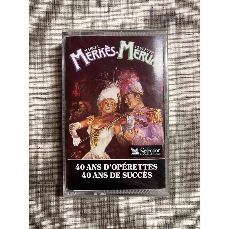Marcel Merkès Paulette Merval 40 ans d'opérettes Cassette Audio...
