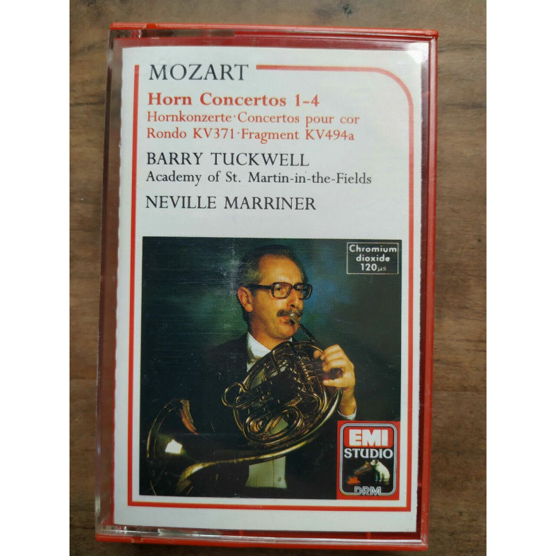 Mozart Horn Concertos 1-4 Tuckwell - Neville marriner Cassette...