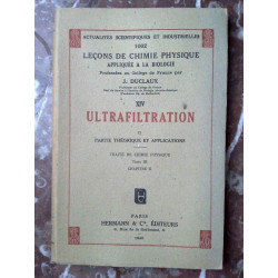 j duclaux Ultrafiltration Hermann cie