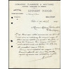Facture Ernest NICOD à Belfort 90 Librairie Classique et Militaire