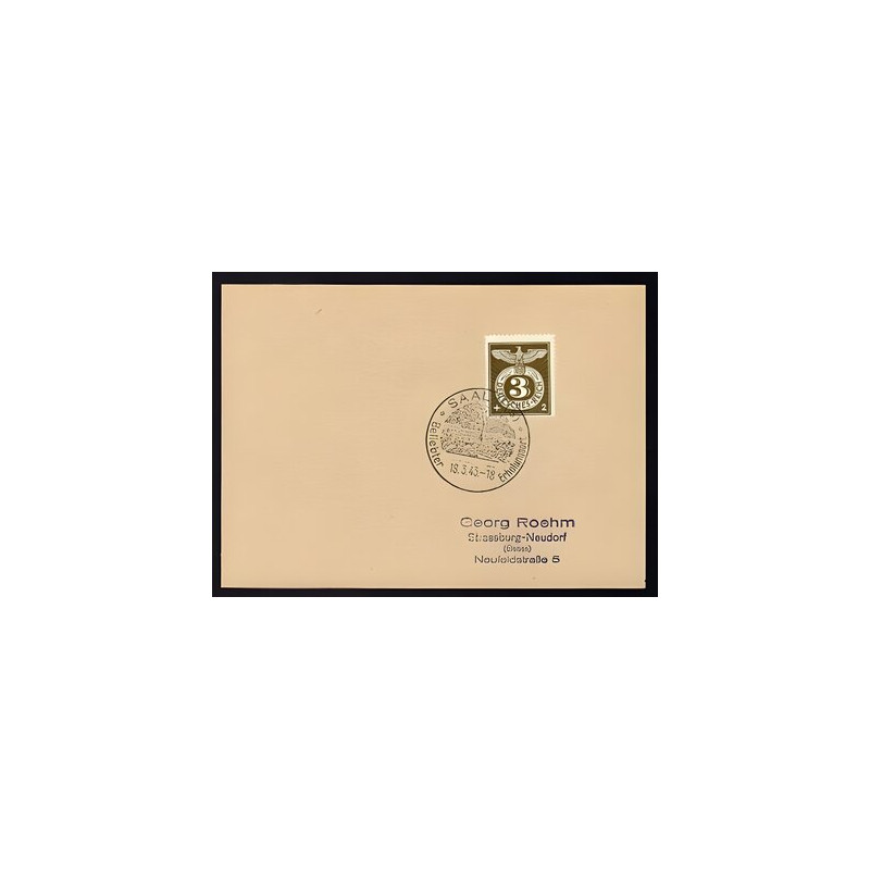 Allemagne n 762 Yv. cachet WW2 SAAL Els Mi. 830