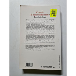 Chanal : la justice impossible- enquête à charge - 2004