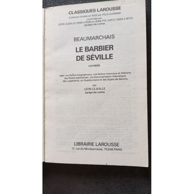 Le barbier de Séville