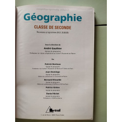 Géographie classe de seconde