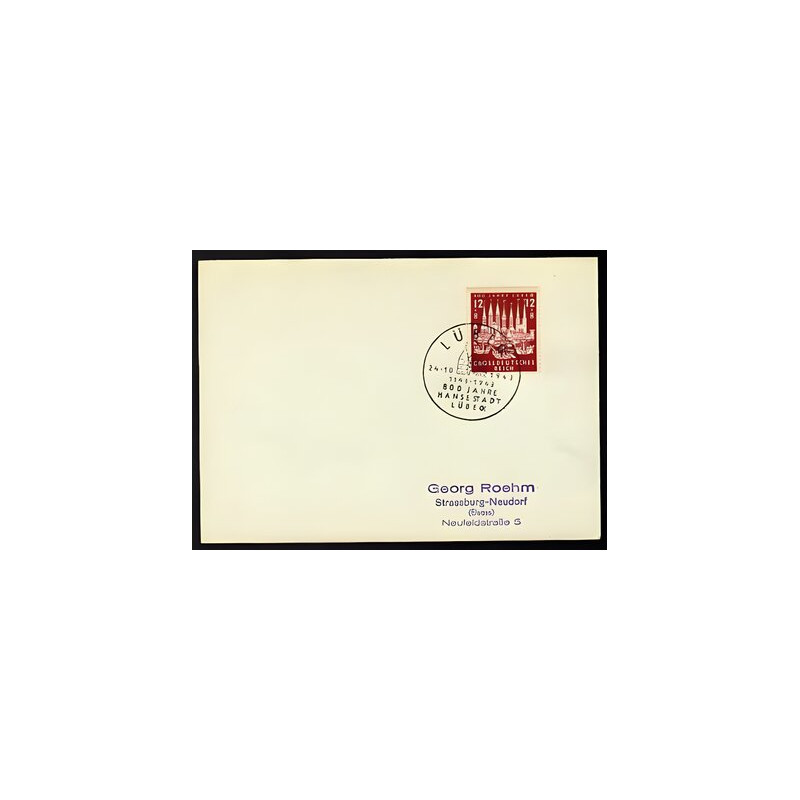 Allemagne n 781 Yv. avec cachet LÜBECK Mi. 862