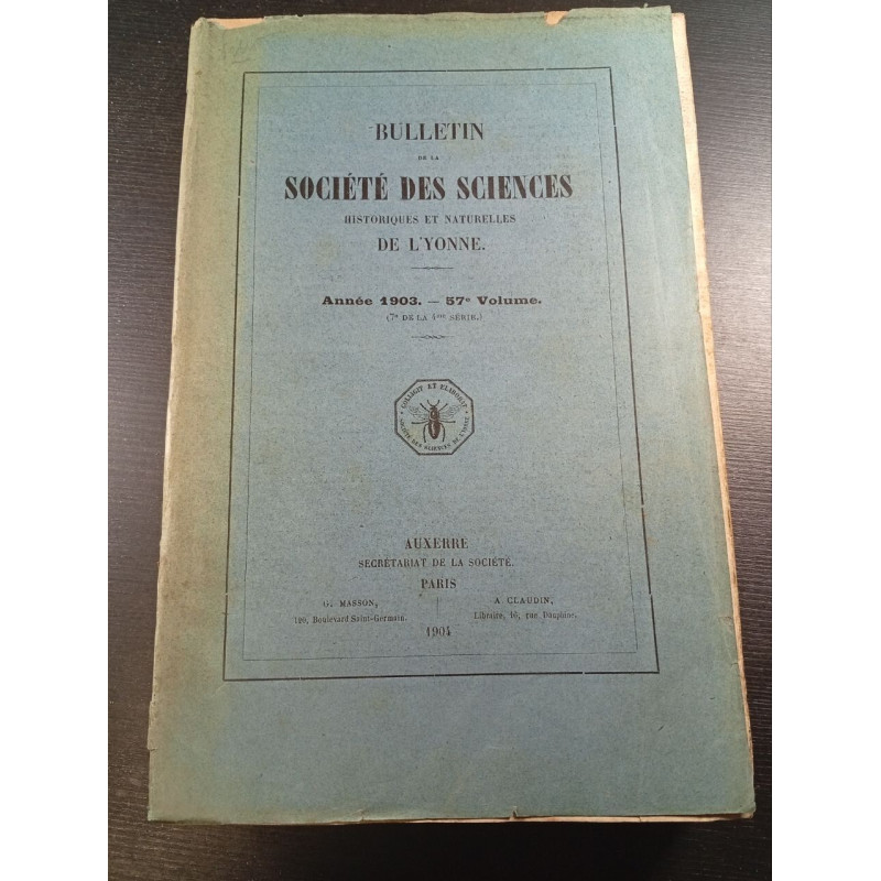 Bulletin de la Société des Sciences historiques et naturelles de...