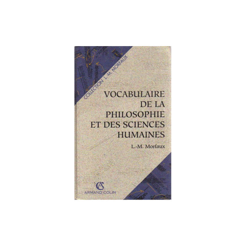 Vocabulaire de la philosophie et des sciences humaines