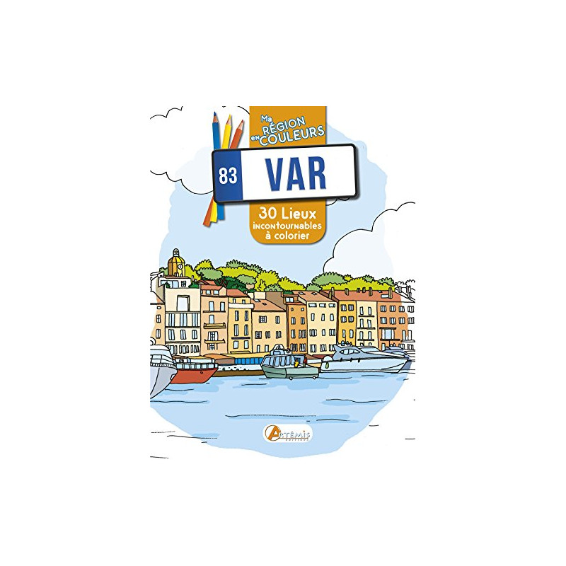 Var (83) : 30 lieux incontournables à colorier Var (83) : 30 lieux incontournables à colorier