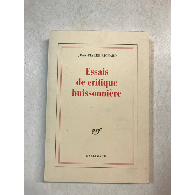 Essais de critique buissonnière