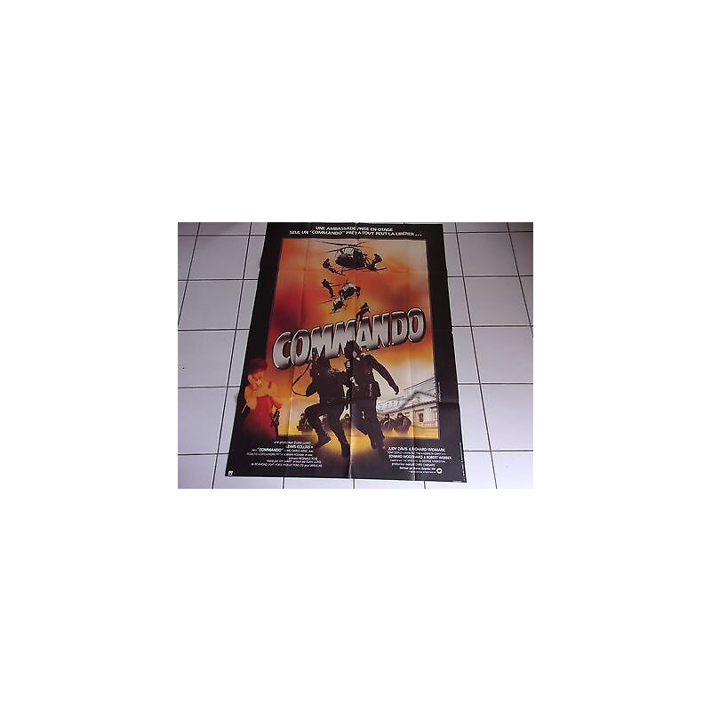 affiche originale 120 x 160 film COMMANDO avec Richard Widmark