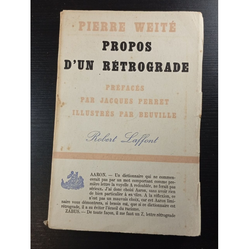 Propos d'un Rétrograde