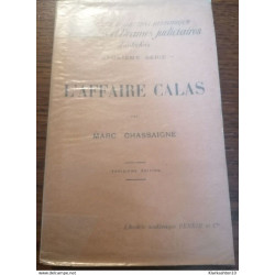 L'affaire Calas Marc Chassaigne Librairie Académique Perrin
