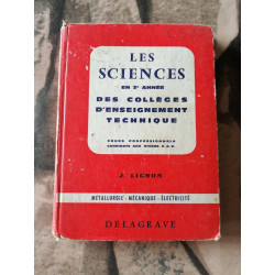LES SCIENCES EN 3e ANNEE DES COLLEGES D'ENSEIGNEMENT TECHNIQUE