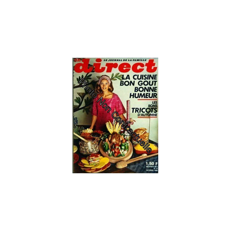 En Direct N° 17 Du 01/10/1969 - La Cuisine Bon Gout Bonne Humeur -...