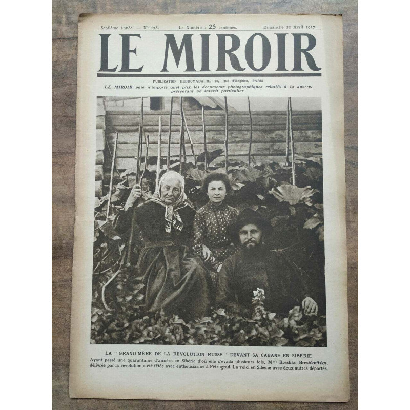 Le Miroir n178 22 Avril 1917