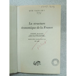 Que sais je? La Structure économique de la France