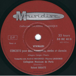 Concerto Pour 2 Trompettes Cordes Et Clavecin - Concerto Pour Cordes