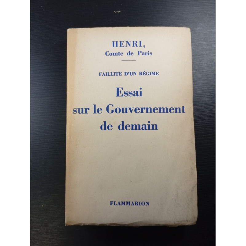 Essai sur le Gouvernement de demain