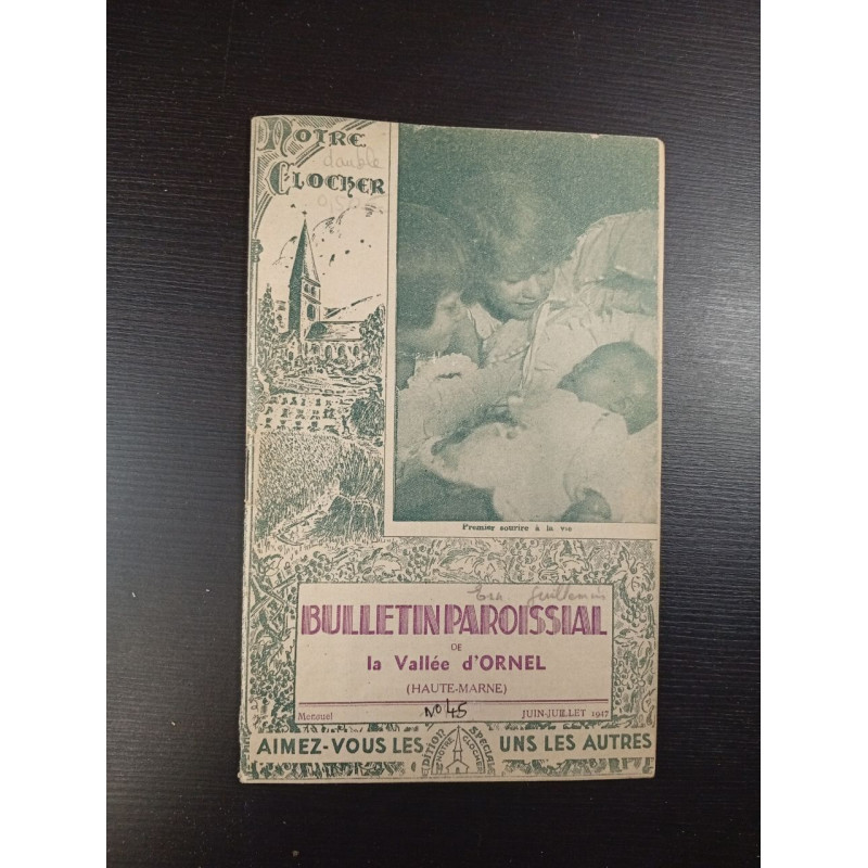 Bulletin paroissial de la vallee d'ornel (haute-marne)