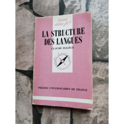 La structure des langues Que sais je ? n° 2006
