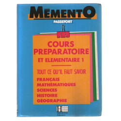 Mémento: Cours préparatoire et élémentaire 1