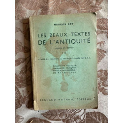 Les beaux textes de l'antiquité 3