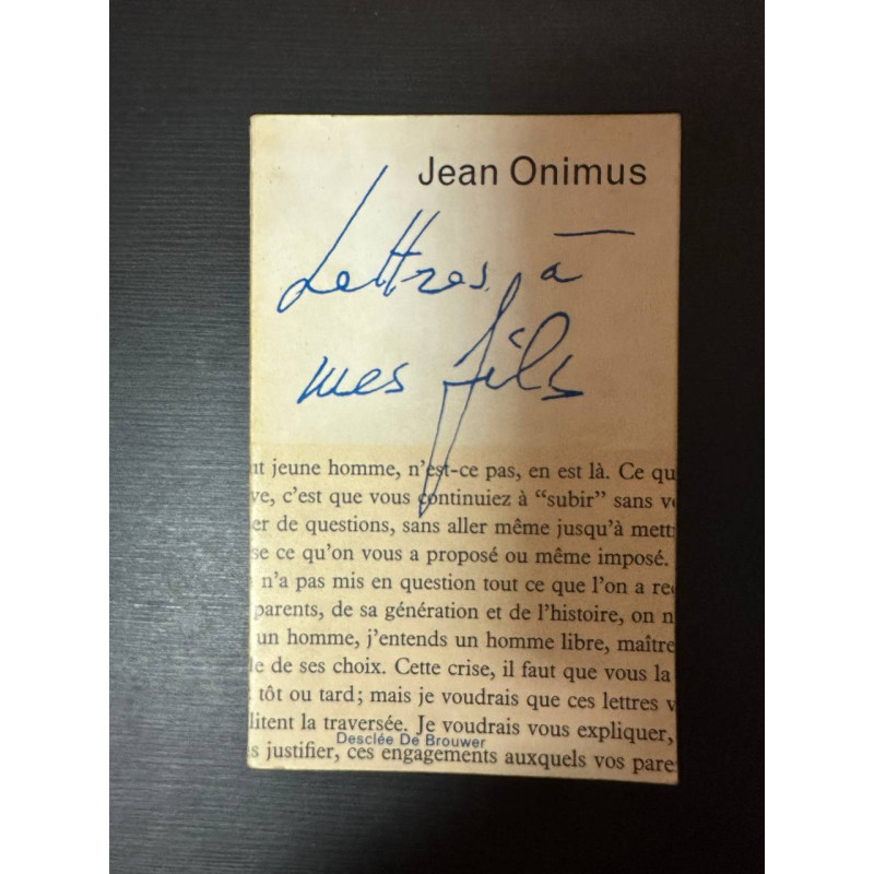 Lettres a mes fils