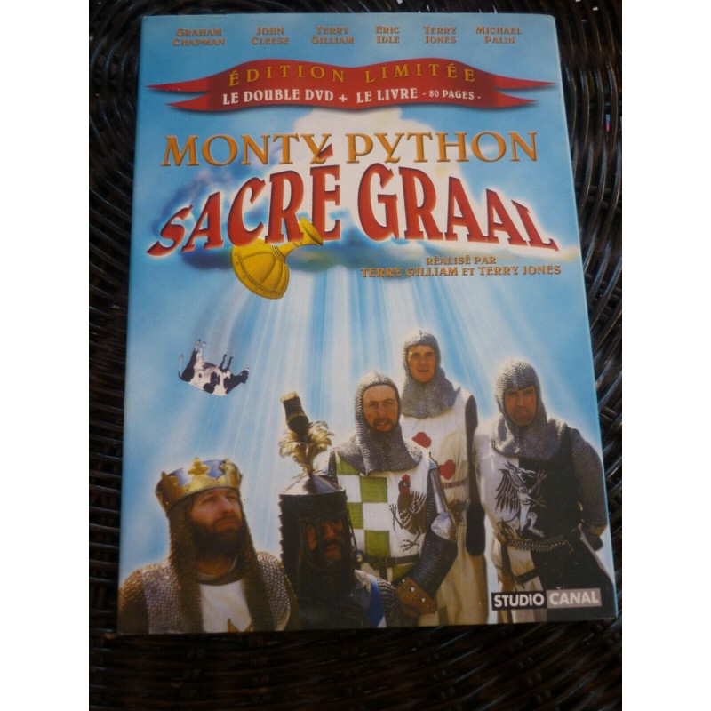 Monty Python Sacré Graal Coffret Double DVD Livre de 80 pages