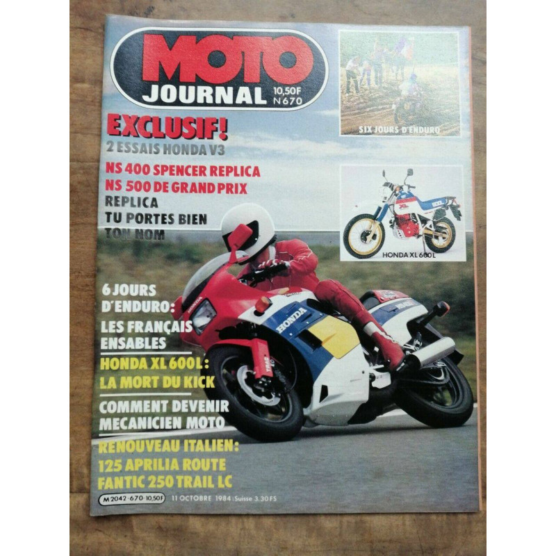 Moto Journal Nº 670 11 Octobre 1984