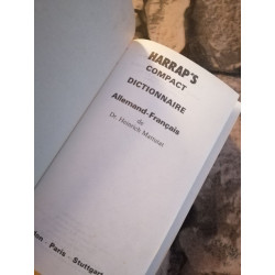 Dictionnaire français-allemand / compact (Harrap)