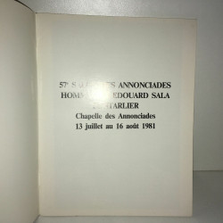 CATALOGUE 57 SALON DES ANNONCIADES Hommage Edouard SALA Pontarlier