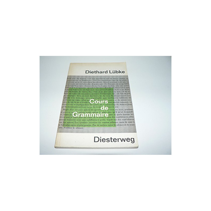Cours de Grammaire