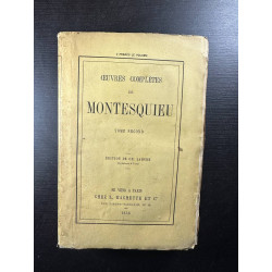 Oeuvres complètes de Montesquieu - tome second