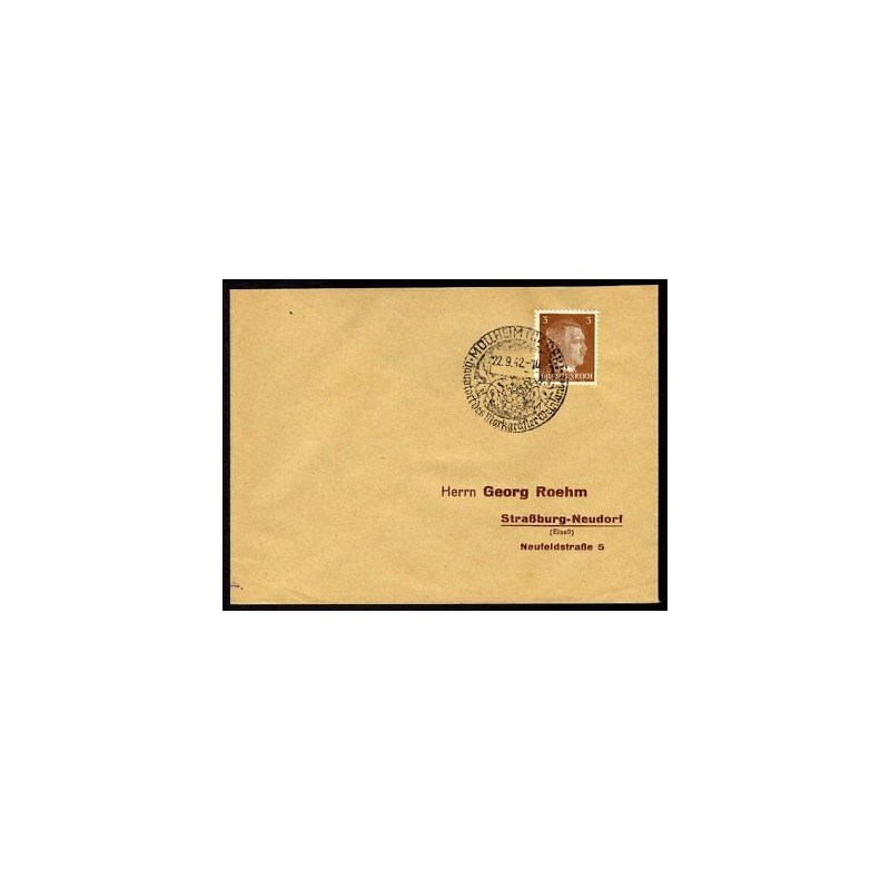 Allemagne n 706 Yv. cachet WW2 MÜLLHEIM Timbre Allemand Hitler Mi...