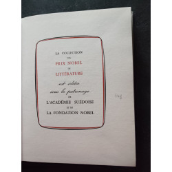 La Collection des Prix Nobel de Litterature