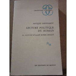 Jacques leenhardt Lecture Politique du roman Les