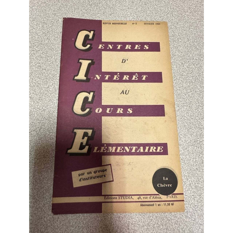 Centres d'intérêt au cours elèmentaire n°5