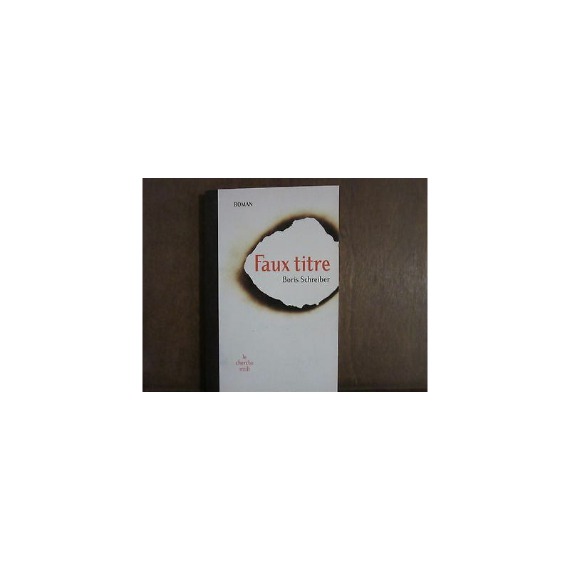 FAUX TITRE fiction