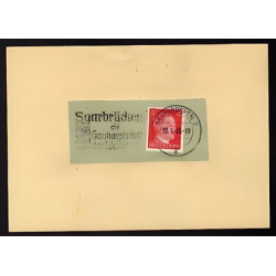 Allemagne n 710B Yv. flamme WW2 SAARBRÜCKEN 2 a Timbre Allemand Mi...