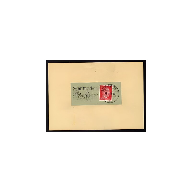 Allemagne n 710B Yv. flamme WW2 SAARBRÜCKEN 2 a Timbre Allemand Mi...