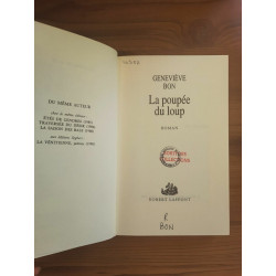 Geneviève Bon La Poupée du Loup Robert laffont