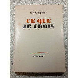 Ce que je crois