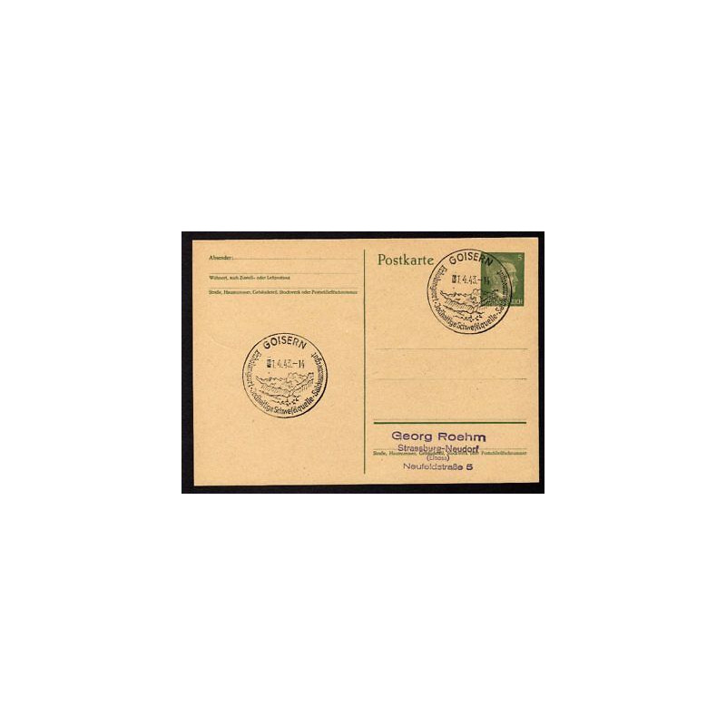 Ganzsache GOISERN Cachet Spécial 010443 WW2