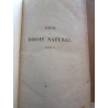 Th. Jouffroy Cours de droit naturel Fac. des Lettres de Paris...