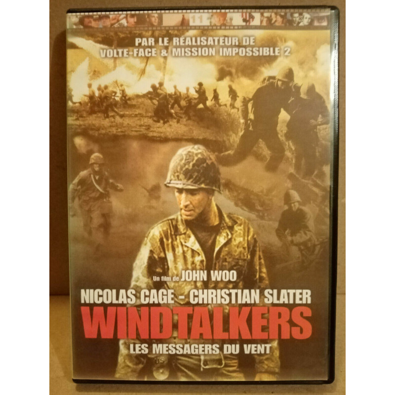 Windtalkers Nicolas Cage Christian Slater Les messagers du vent DVD