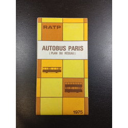 Autobus Paris (Plan du réseau) 1975
