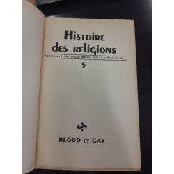 Histoire des religions 5